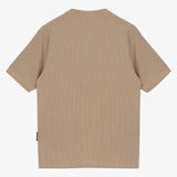 CAMISETA WAFFLE KNIT BOTONES BEIGE