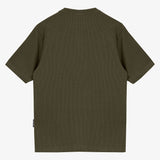 CAMISETA WAFFLE KNIT BOTONES VERDE