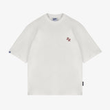 CAMISETA LL VIDA SOCIAL - CREMA OVERSIZED