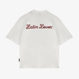 CAMISETA LL VIDA SOCIAL - CREMA OVERSIZED