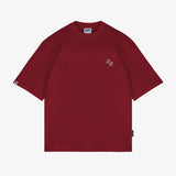 CAMISETA LL VIDA SOCIAL - ROJO OVERSIZED