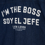 CAMISA SOY EL JEFE DENIM