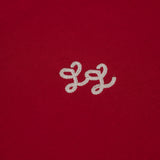 CAMISETA LL VIDA SOCIAL - ROJO OVERSIZED