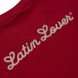 CAMISETA LL VIDA SOCIAL - ROJO OVERSIZED