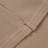 CAMISETA WAFFLE KNIT BOTONES BEIGE