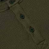 CAMISETA WAFFLE KNIT BOTONES VERDE