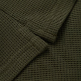 CAMISETA WAFFLE KNIT BOTONES VERDE
