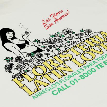 Floristería Latin Lover Crema Loose T-shirt