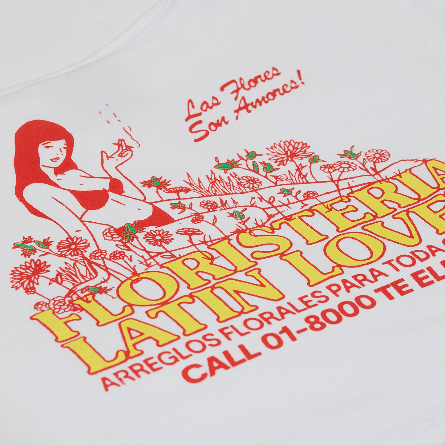 Floristeria Latin Lover Blanco Low-Cut t-shirt