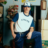 GORRA TRUCKER LL AZUL Y BLANCO