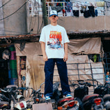 CAMISETA SUEÑO LATINO CREMA OVERSIZED