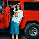CAMISETA CASUALES Y FRESCOS BLANCO OVERSIZED