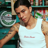 TANK TOP LL VIDA SOCIAL - CREMA
