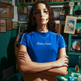 BABY TEE LL VIDA SOCIAL AZUL