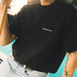 CAMISETA BÁSICA BORDADA NEGRO