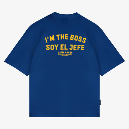 Camiseta Soy El Jefe azul