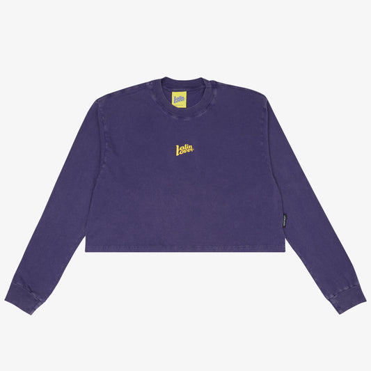 Crop Top Long Sleeve Morado