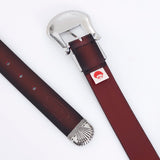 CORREA SUFRIDOS CUERO VINO