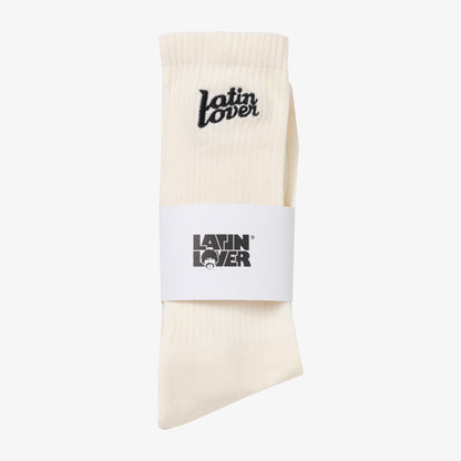 MEDIAS BORDADAS LATIN LOVER CREMA