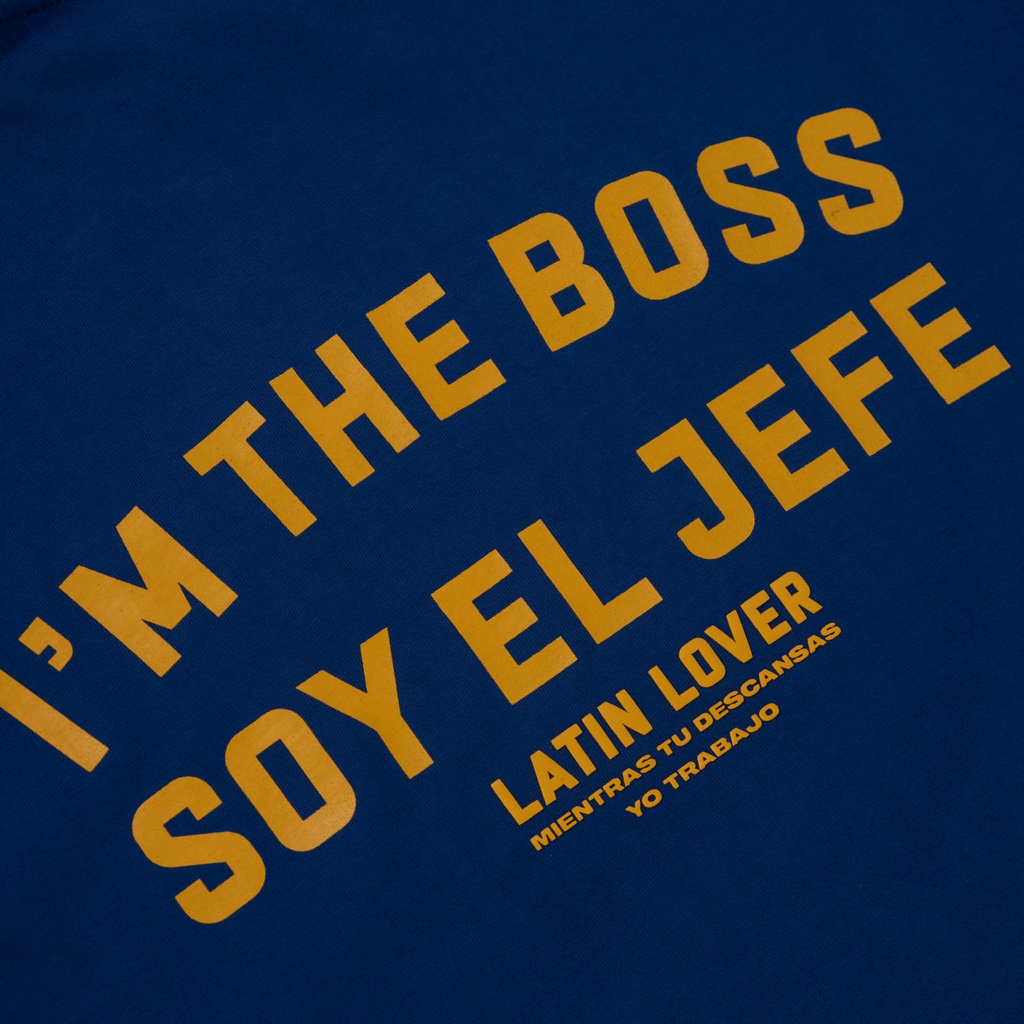 Camiseta Soy El Jefe azul