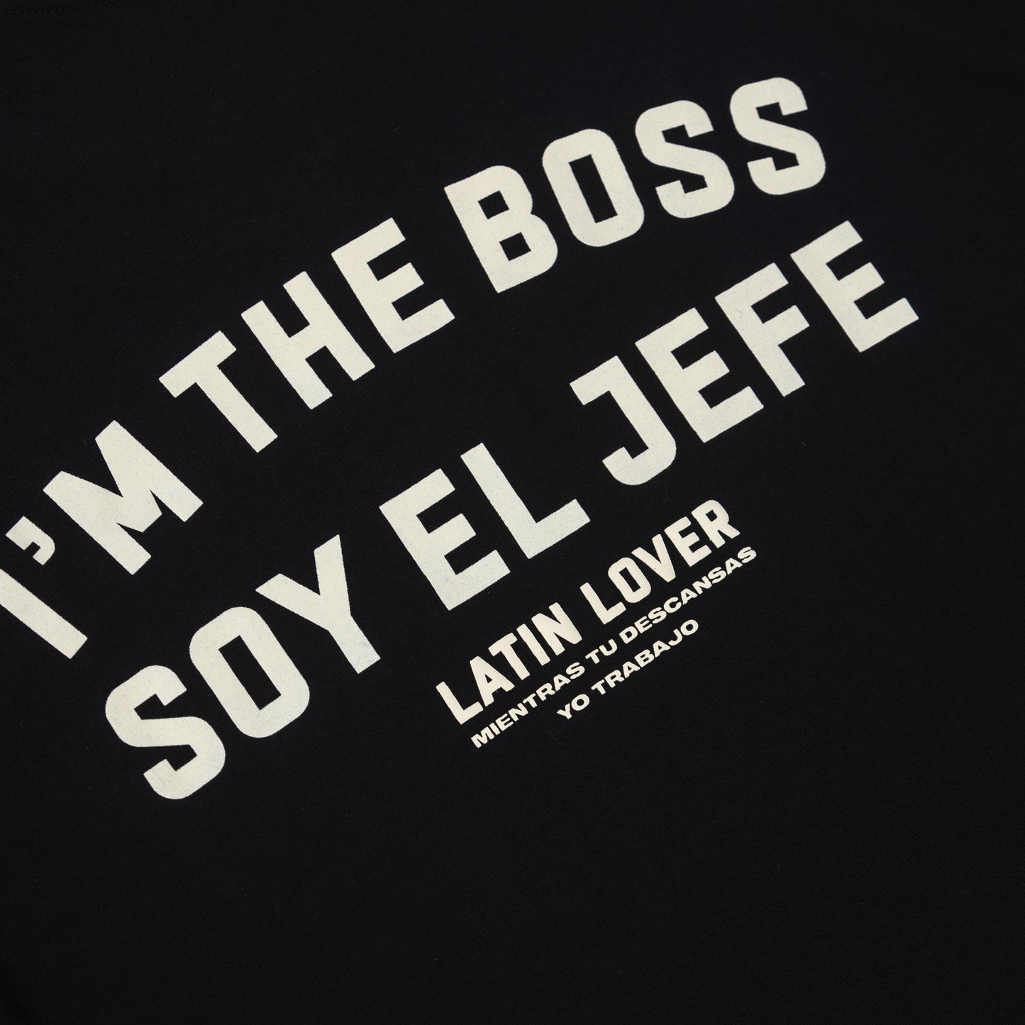 Camiseta Soy El Jefe negro