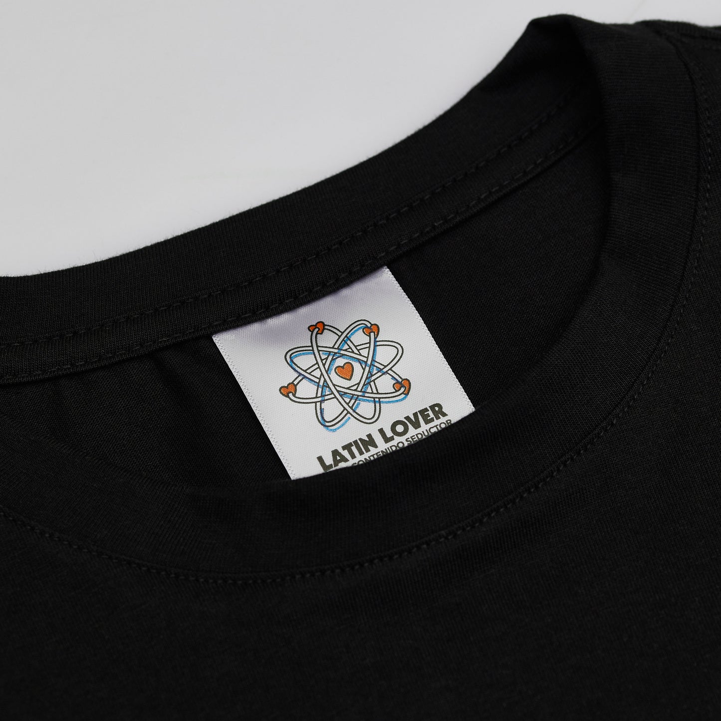 Latin Lover Basic Pocket Black T-shirt