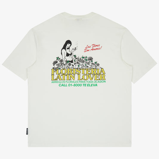 Floristería Latin Lover Crema Loose T-shirt
