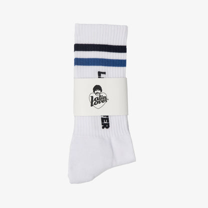 Latin Lover Blue Stripes Socks