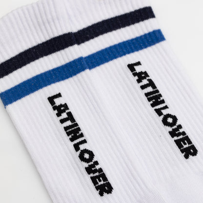 Latin Lover Blue Stripes Socks