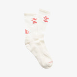 MEDIAS THE ICON CREMA ROJO