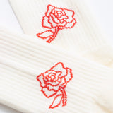 MEDIAS THE ICON CREMA ROJO