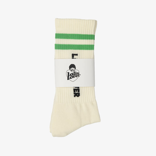 Latin Lover Green Stripes Socks
