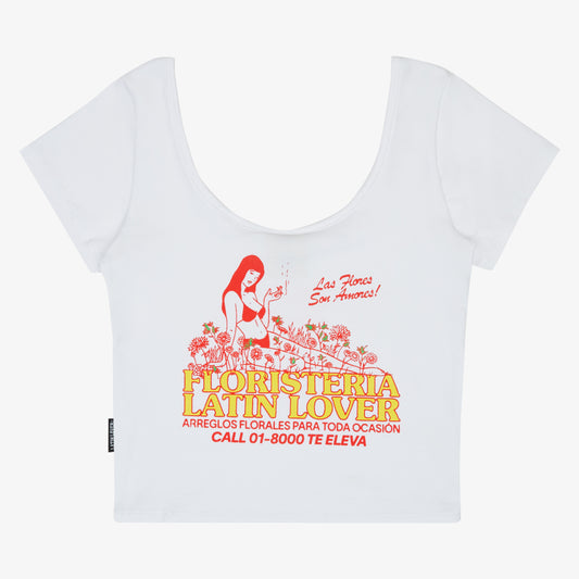 Floristeria Latin Lover Blanco Low-Cut t-shirt