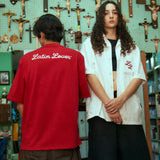 CAMISETA LL VIDA SOCIAL - ROJO OVERSIZED