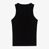 TANK TOP RIB BORDADO NEGRO