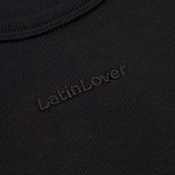 TANK TOP RIB BORDADO NEGRO