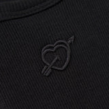 TANK TOP RIB BORDADO NEGRO